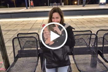XXL Mutprobe! Riesendildo an S-Bahnhof gefickt! - 18, blasen, brünett, dildo, Dildos, Ficken, frau, freundin, gefickt, Masturbieren, natürlich, nett, porno, public, rasiert, Riesendildo, solo, Ungewöhnliche Orte, vibrator, wette, XXL