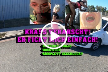 Krass verarscht! Er fickt mich einfach! - AO, blond, blowjob, doggystyle, Europäisch, Ficken, frau, geil, Glück, Hart, Krass, mann, MariellaSun, outdoor, porno, public, rasiert, verarscht, vollspritzen