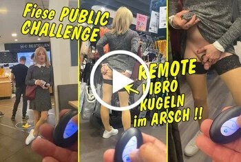 Ganz fiese Public Challenge! Mit Remote Vibro Kugeln im Arsch beim Shoppen! - Analsex, arsch, blond, challenge, dessous, essen, extrem, geil, halterlose, Intensiv, Kontrolle, Lingerie, Macht, man, mantel, Masturbieren, nahaufnahme, natürlich, outdoor, porno, posing, public, Schwanz, sextoys, shoppen, slip, Strapse, tranny, Transen, TV_Helena_Kimberly, Vibro, wichsen