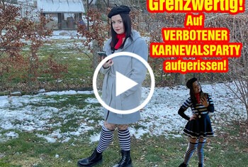 GRENZWERTIG! Auf verbotener Karnevalsparty abgeschleppt! - Private Porn - Jetzt ansehen