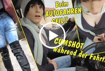 Beim Autofahren so geil, dass ich wichsen muss! Cumshot während der Fahrt!! - Private Porn - Jetzt ansehen